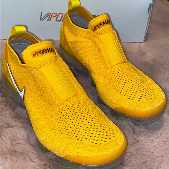 Nike Shoes - Nike Yellow Air Vapormax FK MOC 2